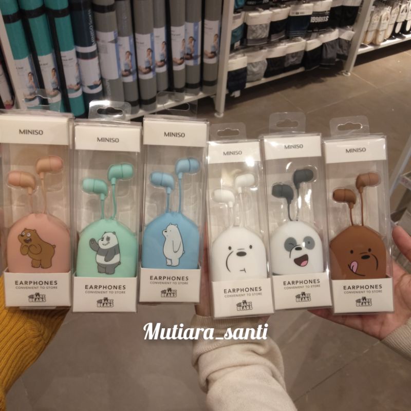 headset miniso / headset we bare bears miniso