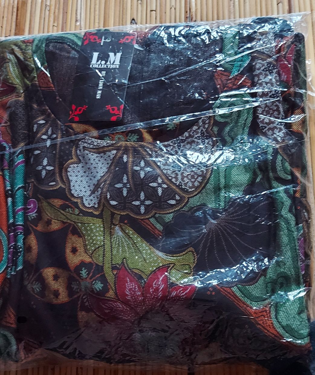 Dress//gamis Syari Calvin Jeans Motif Batik//nabilah Maxy Original By Akasia