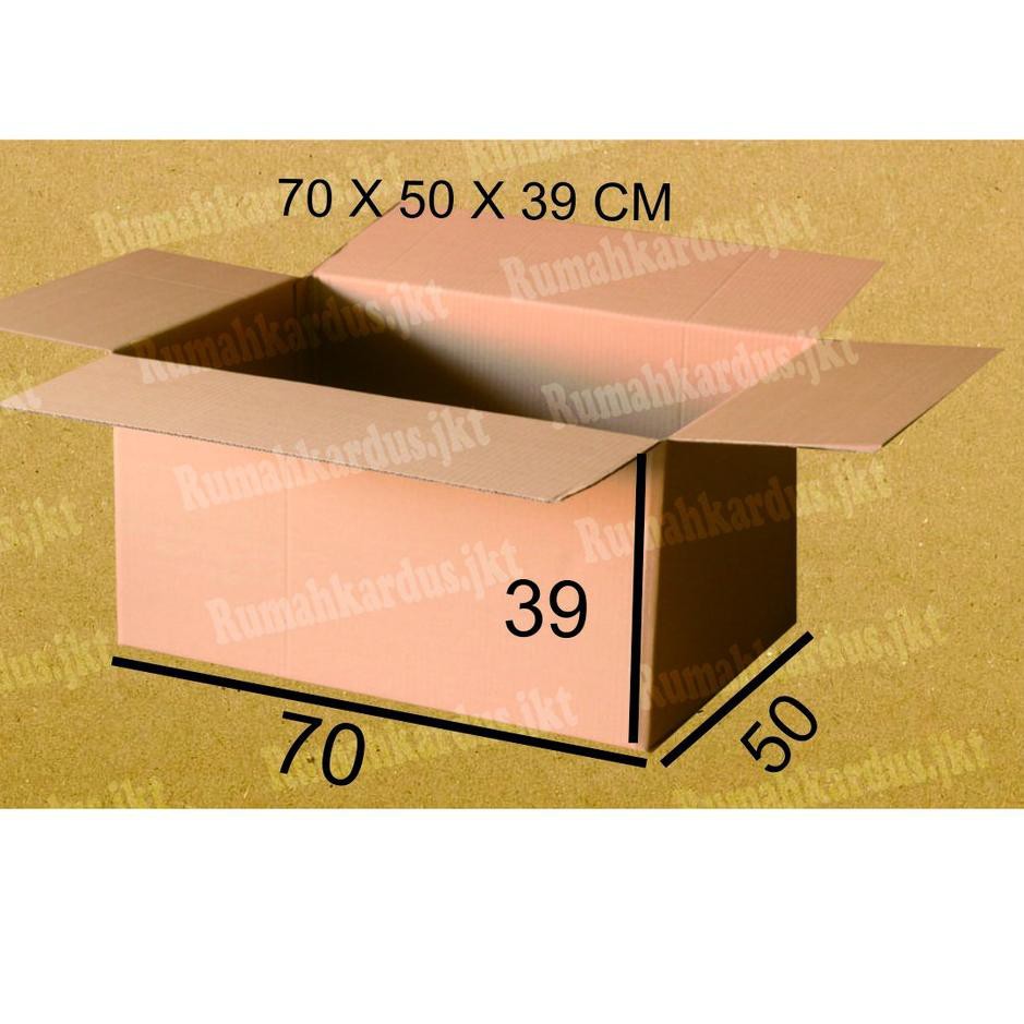 

M7A ➳ KARDUS | BOX | KARTON PACKING POLOS BESAR 70X50X39 BARU 34 ❉