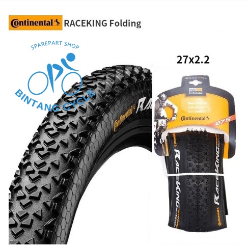 Continental Race King 27.5x2.2 ShieldWall System Tubeless Ready Ban Luar MTB Continentals Tubless