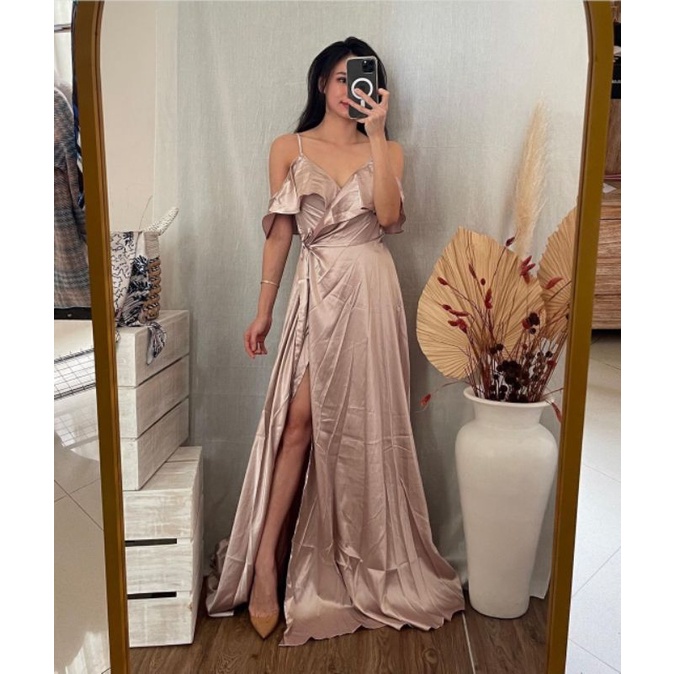 dress in silk