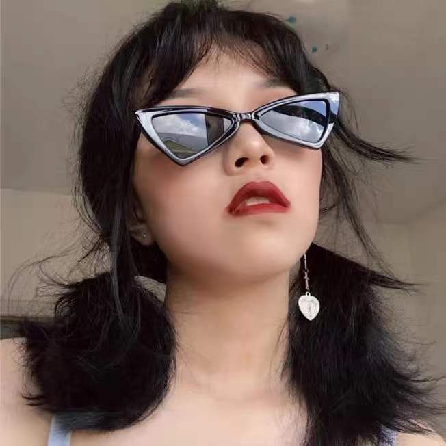 Kacamata Hitam Perlindungan Anti Radiasi UV Wanita Sunglasses Terbaru Kotak Jennie Cat Eye Import Kacamata Fashion