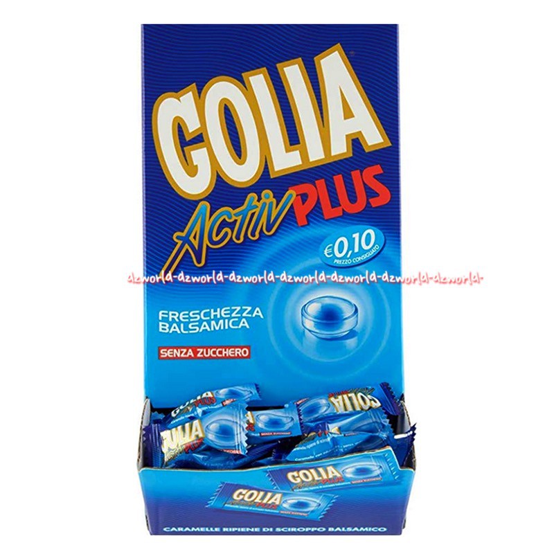 Golia Active Plus Original 42pcs Permen Dengan Sirup Tenggorokan Golya