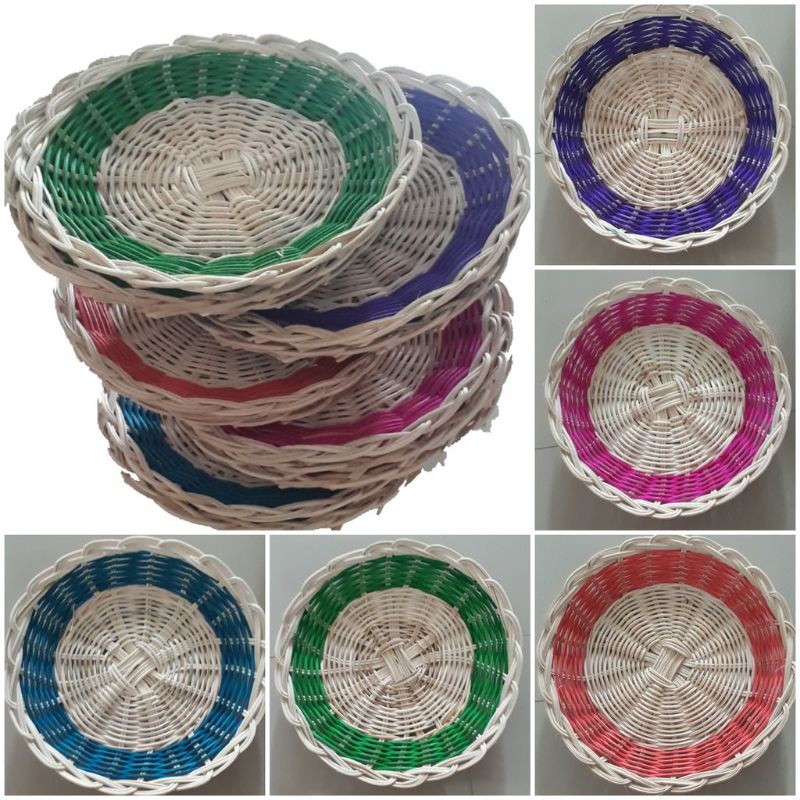 piring Rotan / piring anyaman rotan