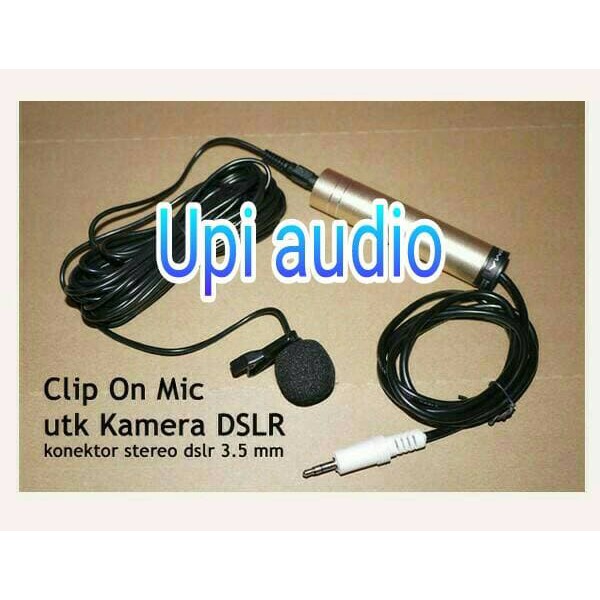 Mic clip on untuk Camera DSLR Condenser