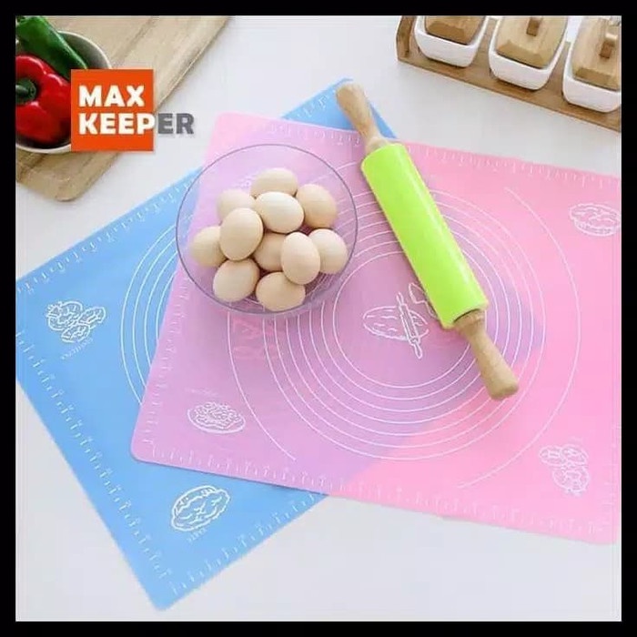 Alas Adonan Kue Roti Silikon / Alas Rolling Adonan Baking Silikon