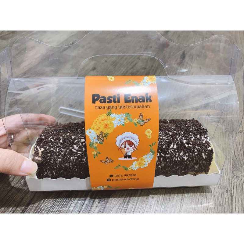 Roll Label Penggulung Box Makanan/ Label Makanan