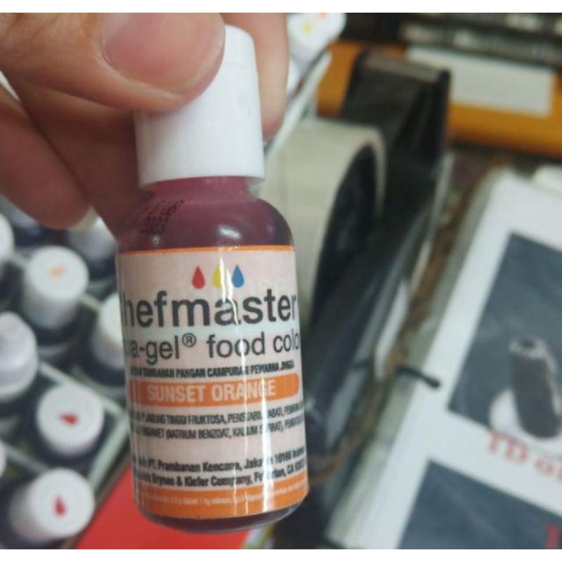 

CHEFMASTER food colouring - pewarna makanan - aqua gel - airbrush 25ml