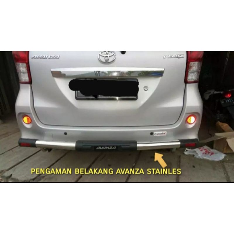 Bemper/Pengaman Bumper Belakang AVANZA 2004-2021 Stainles