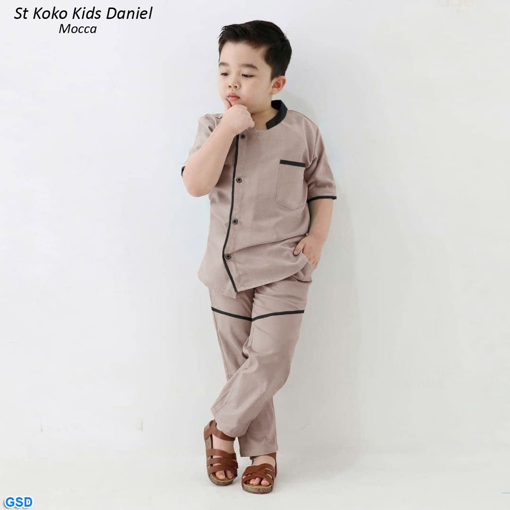 St koko daniel/Baju Koko Anak 5 - 6 Tahun /Setelan Jubah Anak Best Seller