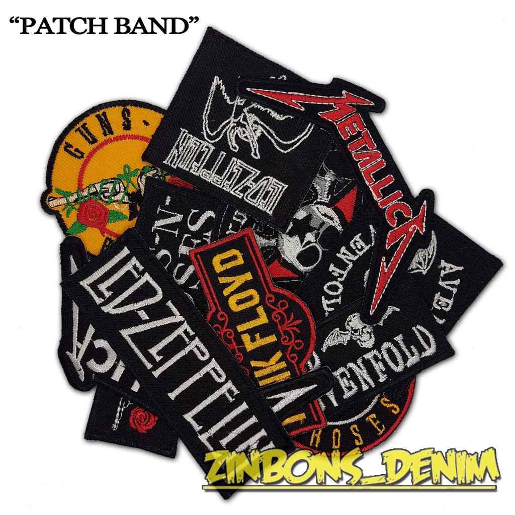 Patch Bordir Murah Emblem Bordir Jaket Motif Band Luar Keren Murah Patch ACDC