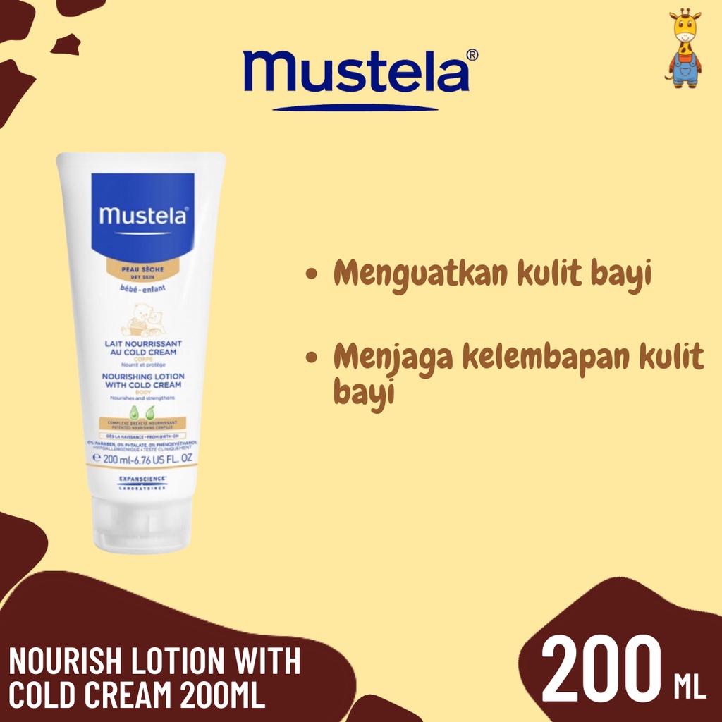 Mustela Nourish Lotion With Cold Cream 200ml
