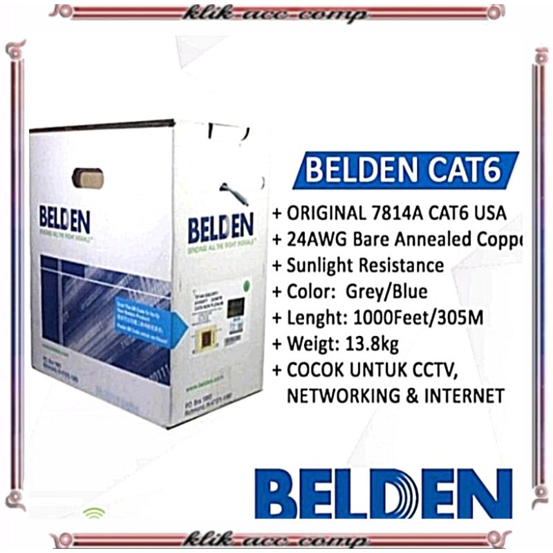 kabel lan roll belden cat 6 305meter