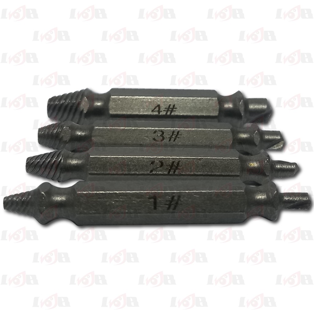 Mata Obeng Buka Baut Los Rusak Alat Pembuka Tarik Sekrup Screw Extractor Broken Striped Remover