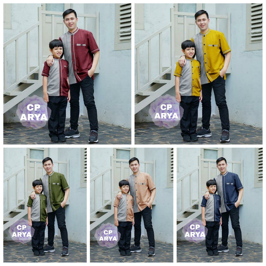 CP KOKO ARYA RD Couple ARYA BAJU KOKO AYAH ANAK COUPLE BAJU KOKO JUMBO BAJU MUSLIM AYAH ANAK