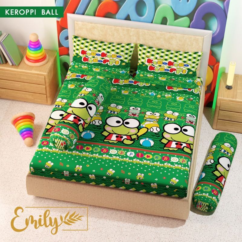 Sprei Karakter Keropi Halus Ukuran 120x200 dan 180x200