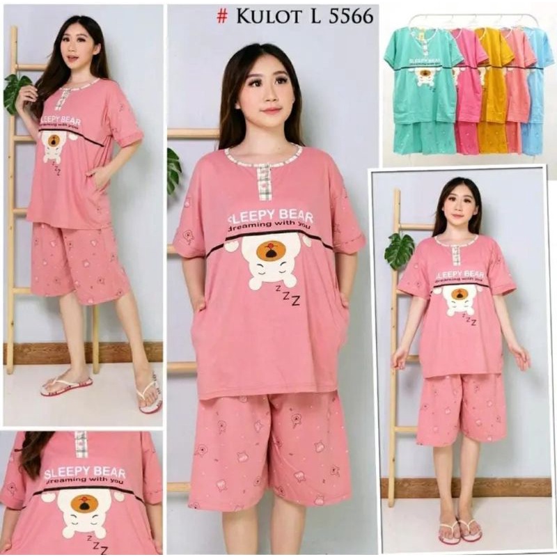 SETELAN BAJU TIDUR TESSA SUPER JUMBO/ BAJU TIDUR TESSA XXL/BAJU TIDUR KULOT