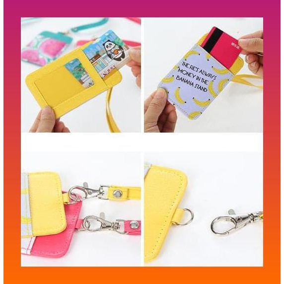 

tempat kartu busway ID card case kartun motif buah stationary stk012 - strawberry