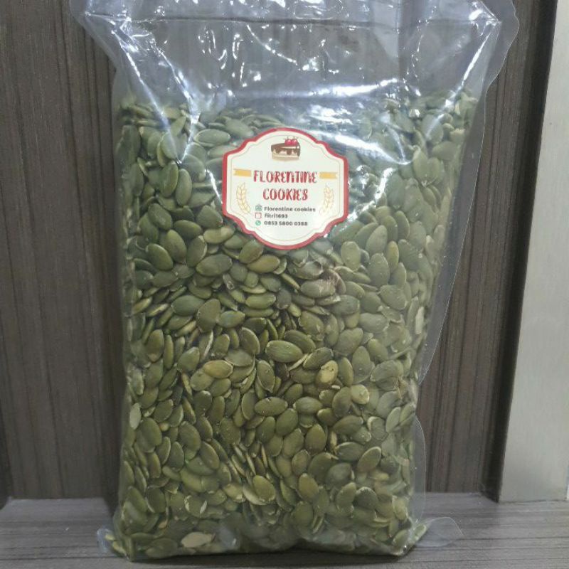 

Biji Labu Organik Premiun / Pumpkin Seed 500gr 1kg