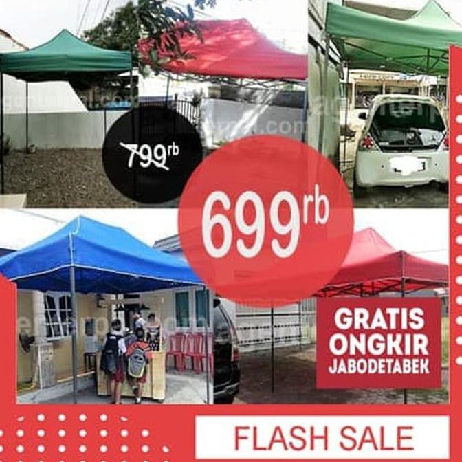 Tenda Lipat Folding Bazar Booth Stand Pameran Dagang Jualan Carport