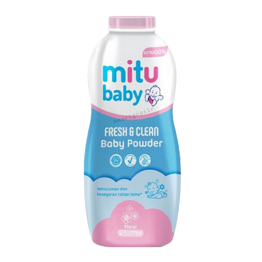 BEDAK MITU BABY FLORAL BABY POWDER