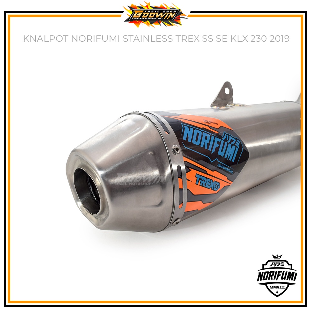 Kenalpot Knalpot Muffler NORIFUMI TREX KLX 230 R / KLX 250 BIGFOOT DTRACKER NEW CRF 150 L WR 155 R