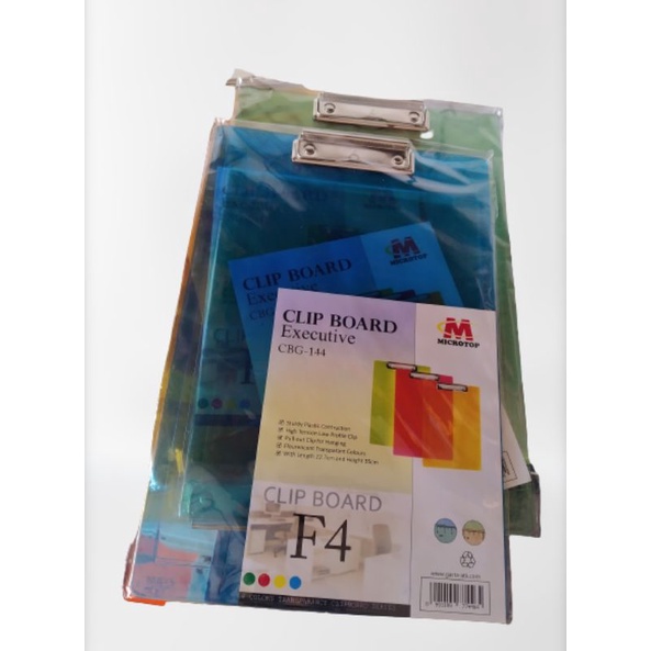 

clipboard papan jalan plastik folio microtop