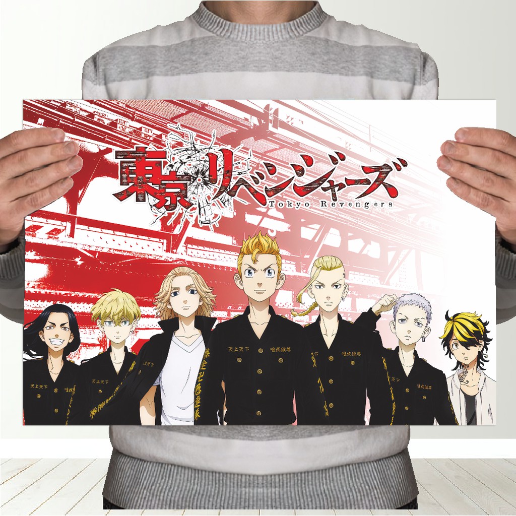 Poster Tokyo Revengers Anime - Size A3+ Takemichi Mikey Draken Baji Kazutora-2 Revengers