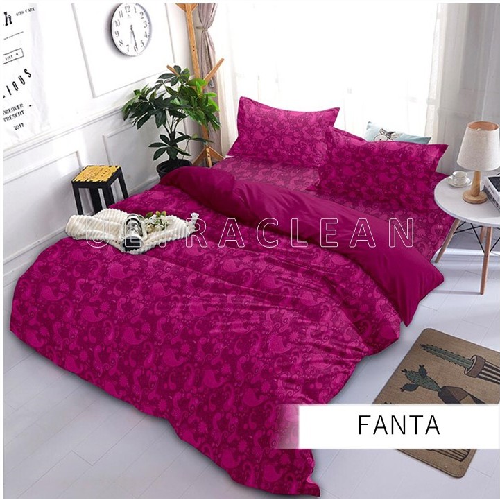 Sprei Homemade EMBOS POLOS PINK FANTA &quot;PREMIUM&quot; size 90 100 120 140 160 180 &amp; 200