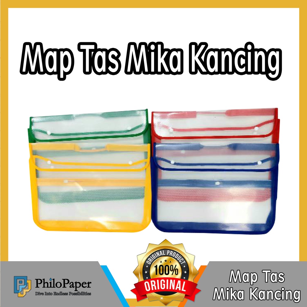 

ATK ~ Map Tas Kancing Mika Folio Transparan Tebal