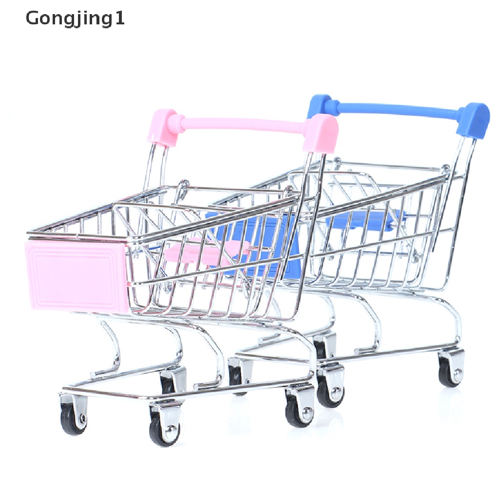 Gongjing1 1pc Mainan Trolley Belanja Supermarket Mini Untuk Anak