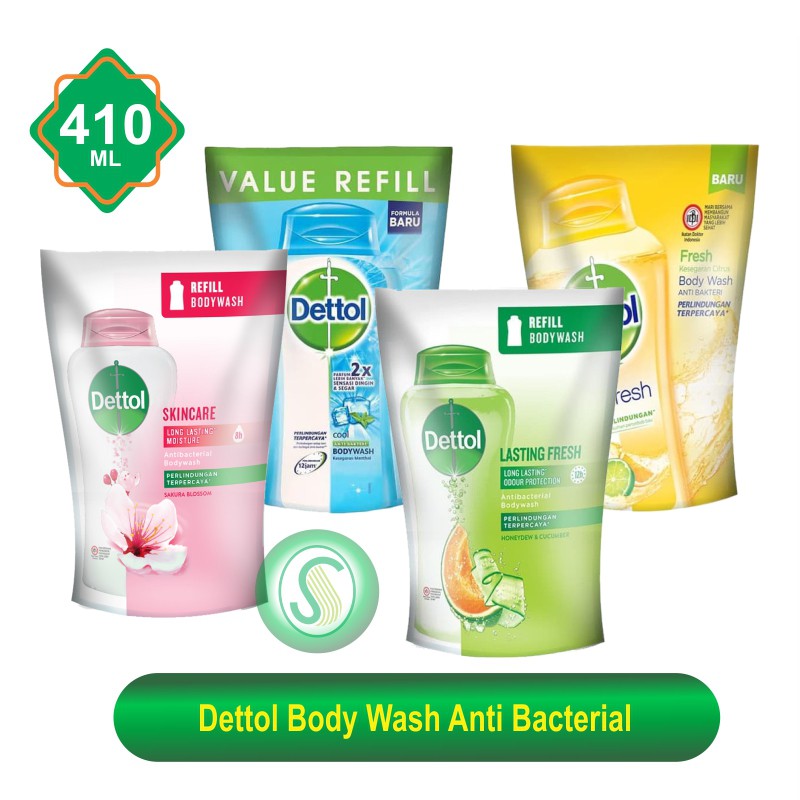 Dettol Refill Antibacterial Bodywash 410ml