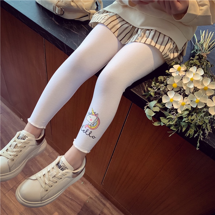 HappyOliver LEGGING UNICORN HELLO legging anak perempuan celana panjang import