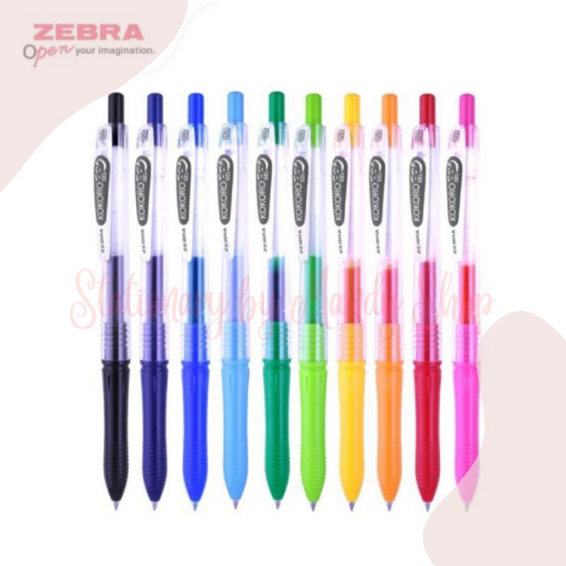 

Ballpoint Gel / Pulpen Gel / Gel pen Kokoro 0.5mm Zebra