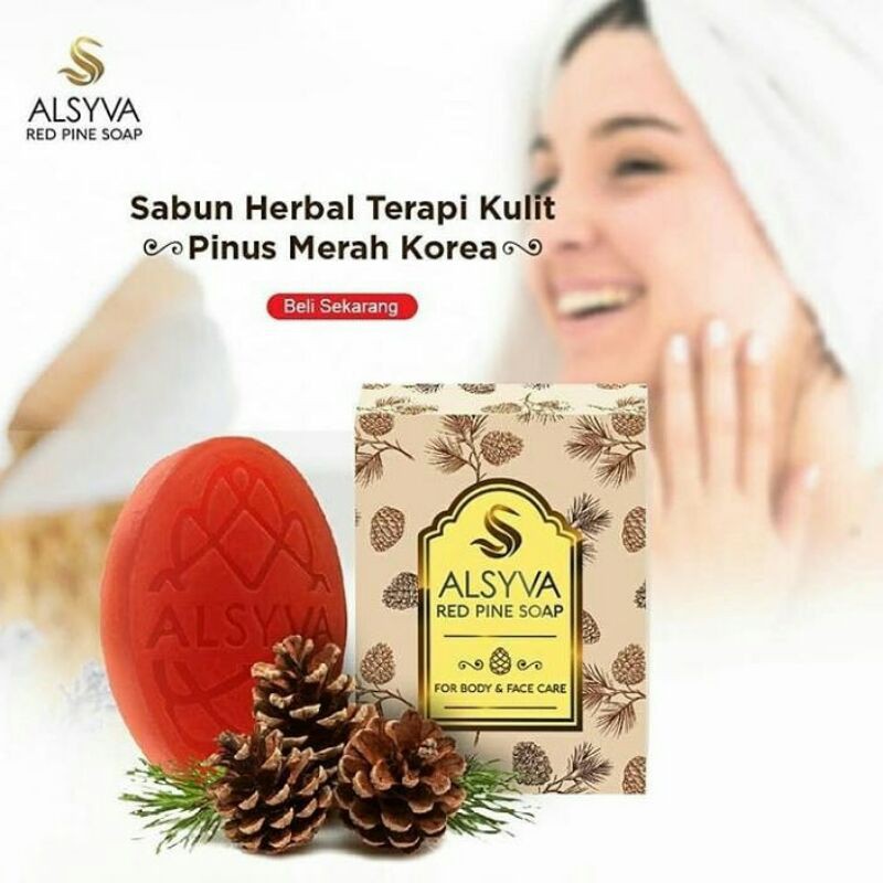 Sabun Anti Jerawat Alsyva || Pinus Merah Korea