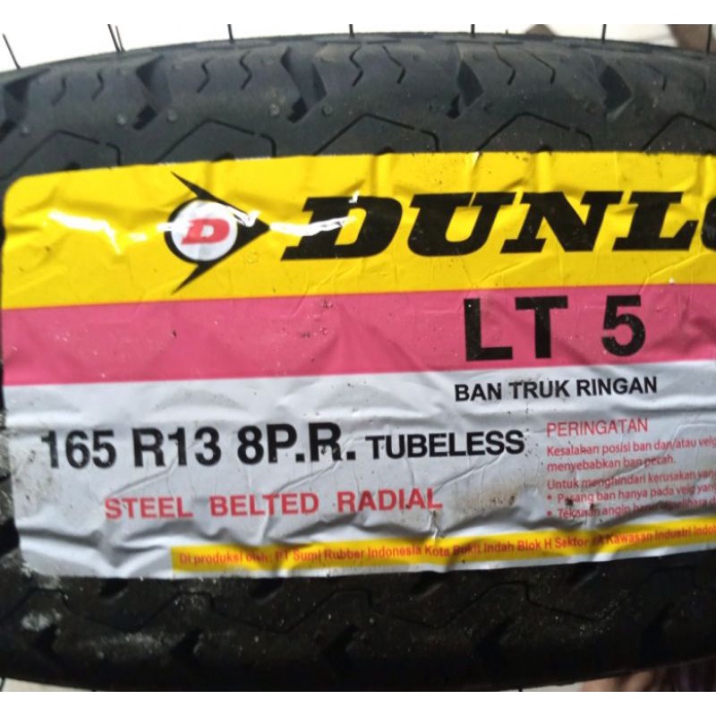 Ban mobil Dunlop LT5 165R13-13 tubeless 165 R13