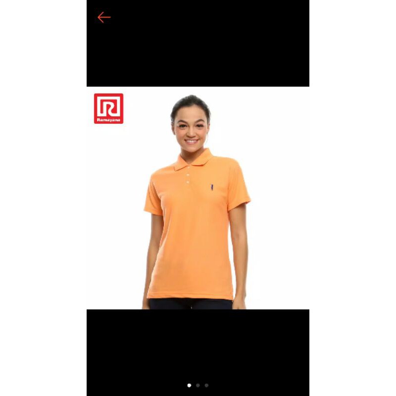 kaos kerah ramayana warna orange