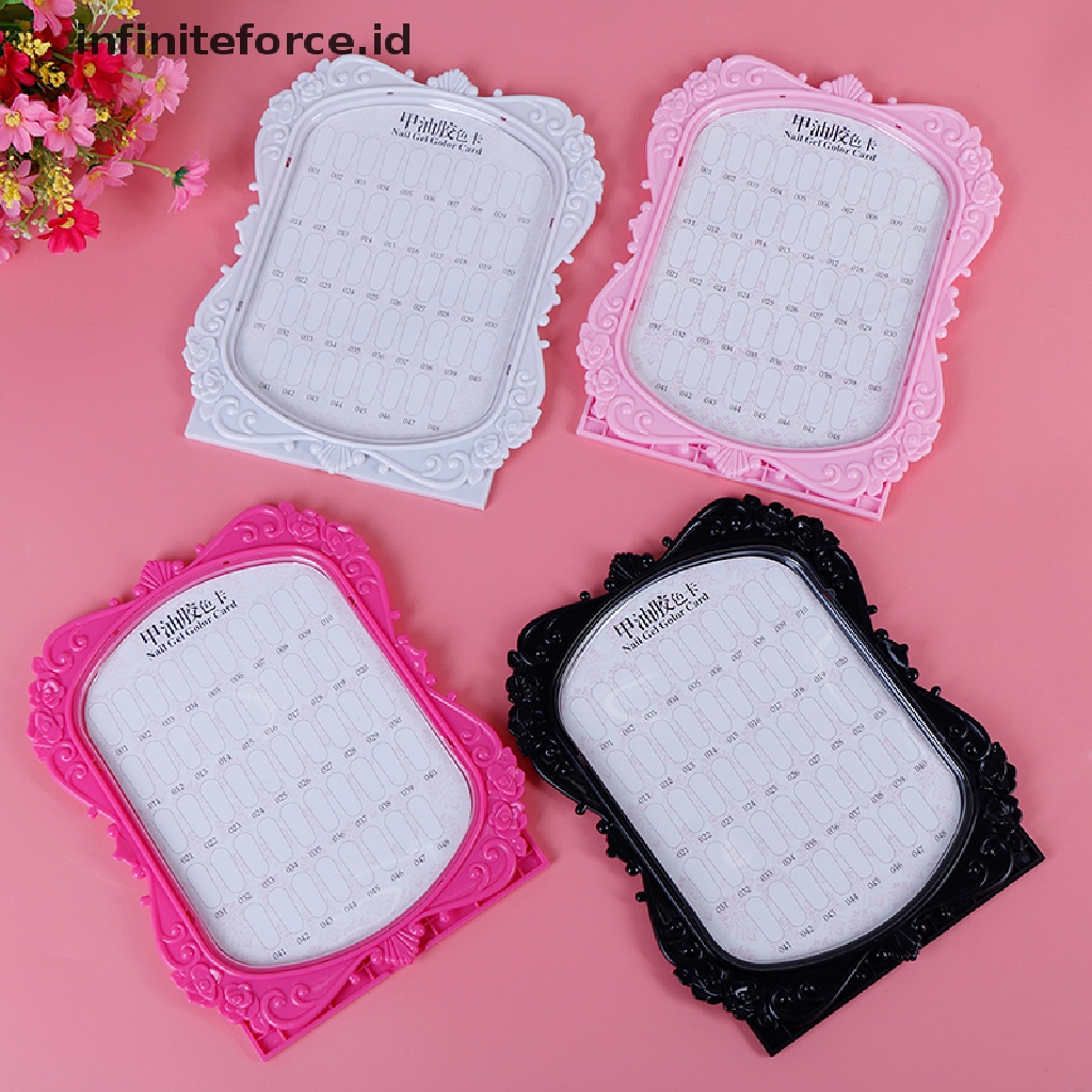 (Infiniteforce.Id) 48 Pcs Kuku Palsu Untuk Display / Latihan Nail Art