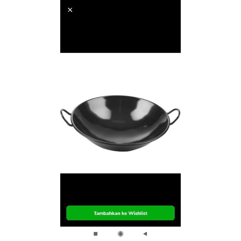wajan /penggorengan/ kuali hitam