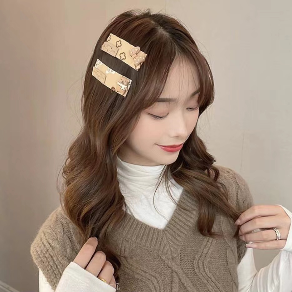 Hairpin Rambut Beruang Lucu Daily Fashion Wanita Hiasan Rambut Fashion Import