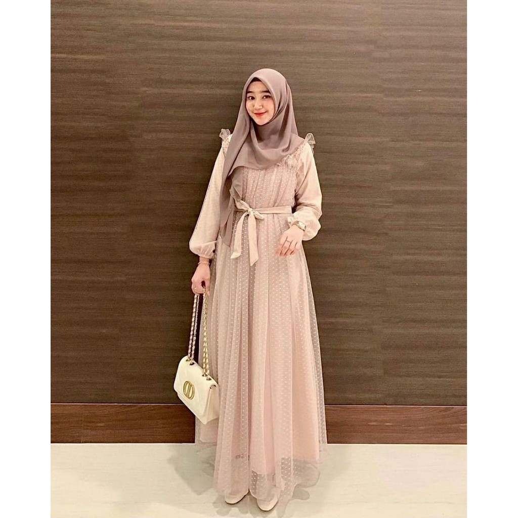 R.A - MARBELA DRESS MAXI DOTY Fashion Muslim Puring Doty Import Premium Fashion Muslim Kondangan TERLARIS-3