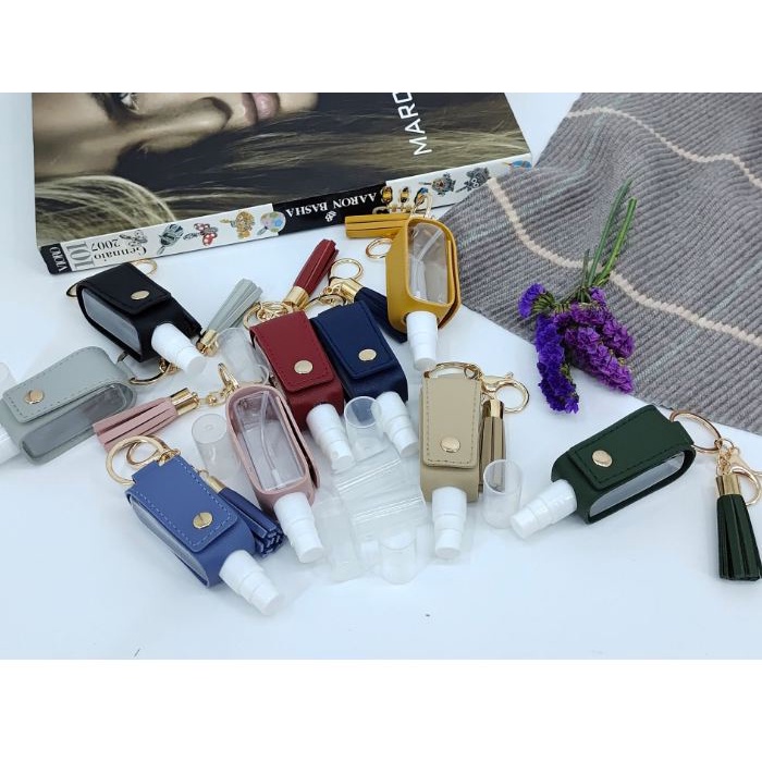 WW 117 TEMPAT HAND SANITIZER BOTOL SPRAY GANTUNGAN POLOS MOTIF LUCU UNIK IMPORT