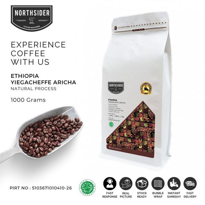 

BIJI KOPI ARABIKA ETHIOPIA YIRGACHEFFE ARICHA NATURAL 1KG NORTHSIDER