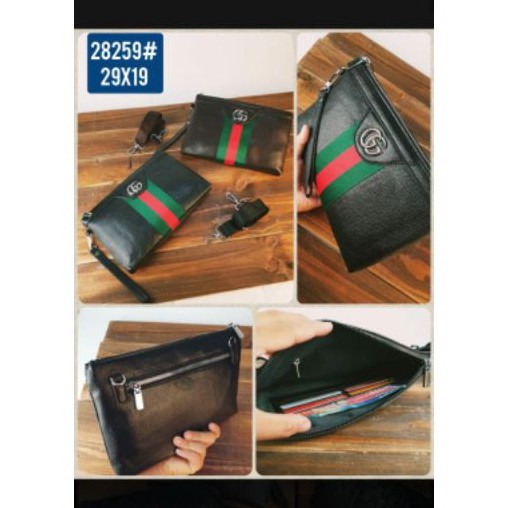 clutch bag gucci cowok kulit import