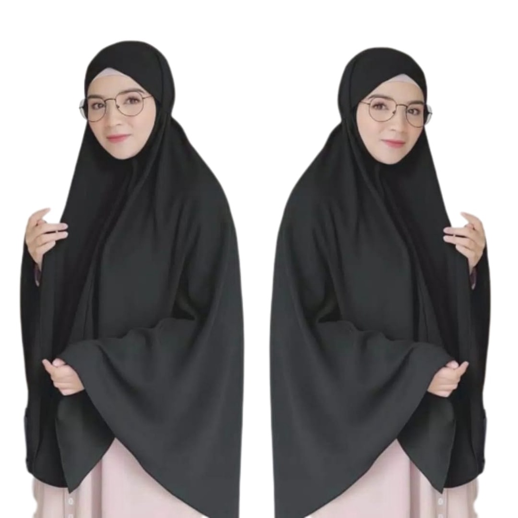 PROMO Jilbab Bergo Jumbo non Ped Hijab Maryam Instan XXL Wolfis