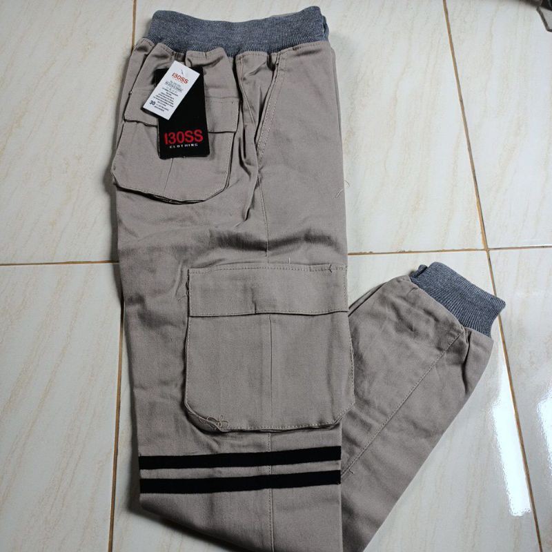 CELANA JOGER STRIP CARGO RIP ORIGINAL