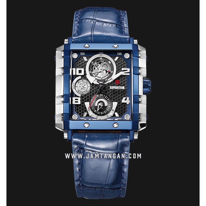 Expedition E 6757 BF LTUBU Ladies Blue Dial Blue Leather Strap