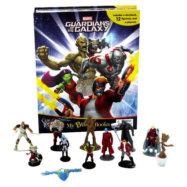 SALE My Busy Book Marvel Guardians of the Galaxy Storybook, 12 Toy Figurines and a Giant Playmat