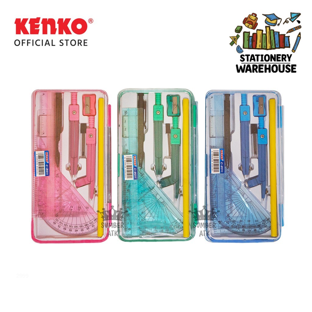 

Compass Kenko C-2011 compas / Jangka Set Alat Tulis