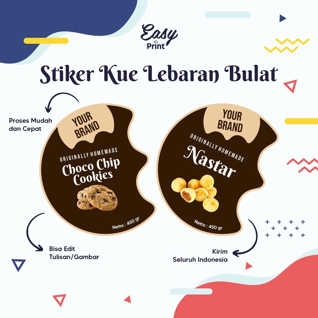 

Sticker Label Kue Kering dan Parcel Idul Fitri Bulat Custom/ Lebaran